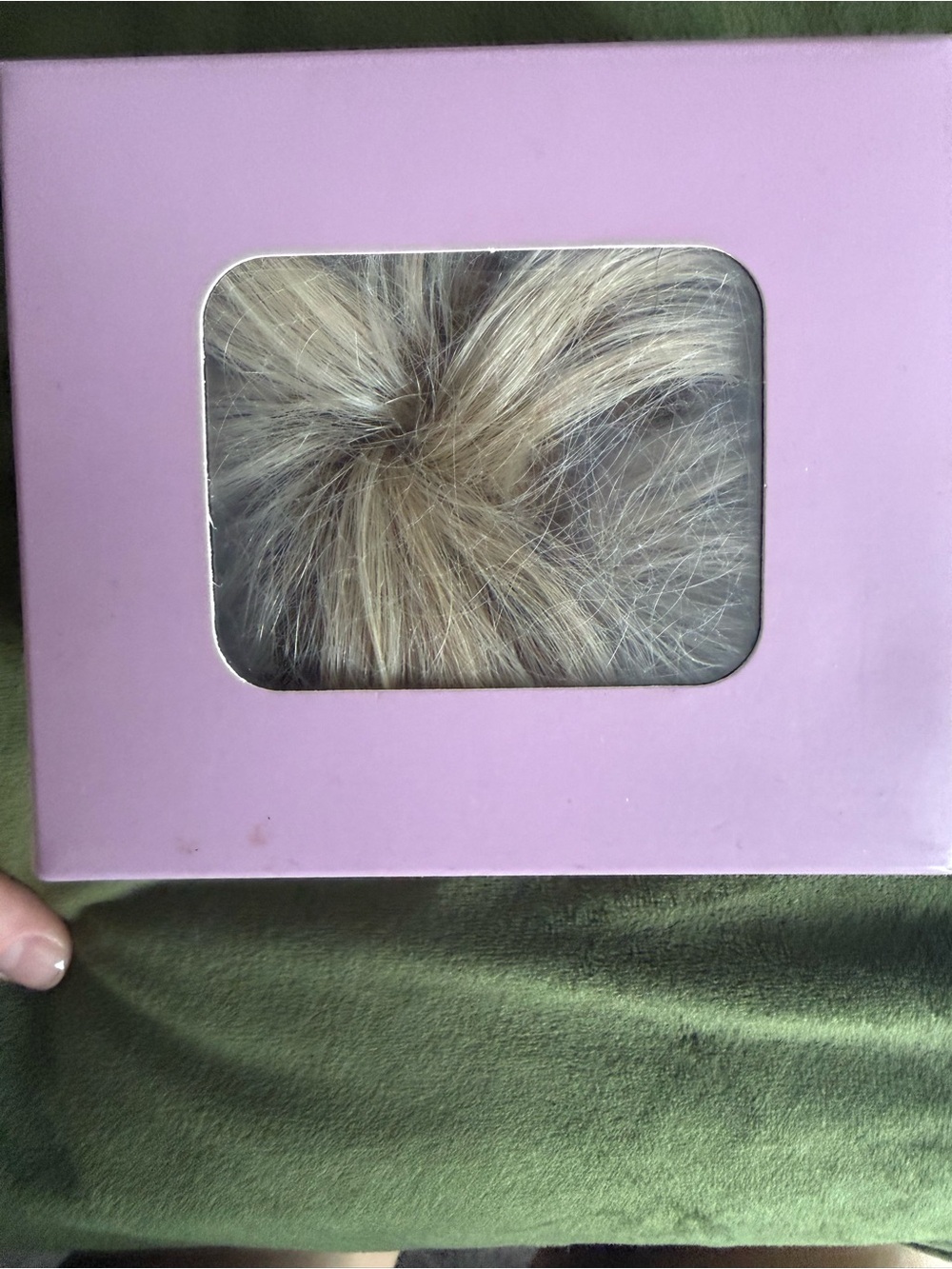 Blonde synthetic Hair, Bun-Style piece  - Champagne Blonde “Sammy”